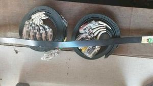 Black Leather Belt Set