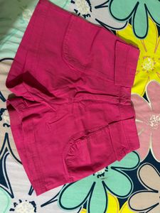 Chic Pink High-Waisted Shorts