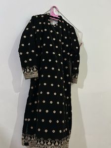 Elegant Green Velvet Kurta