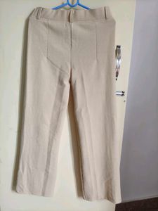 Women's Beige Flared Pants