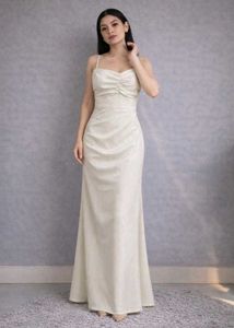 Elegant Spaghetti Strap Maxi Dress