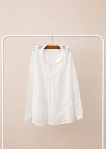 white linen top