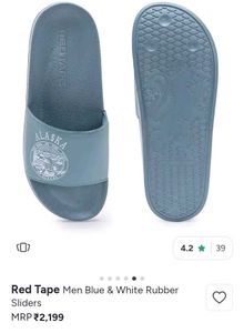 ✨💯 ORIGINAL Red Tape Men's Blue Sliders💯✨