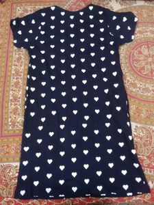Cute Heart Print one-piece