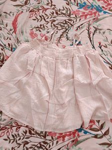 cute 2 in 1 korean top and skirt