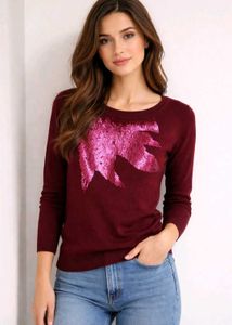 Sequin Embellished priwinter top