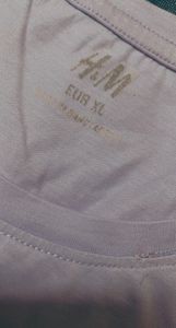 H&M lavender T-shirt for women fits burst 32,34