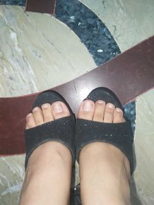 Sparkly Black Heels