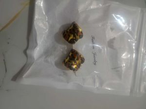Leopard Print Statement Earrings Fully new
