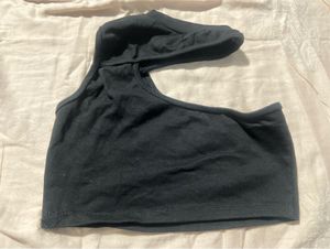 Black Cropped Tank Top