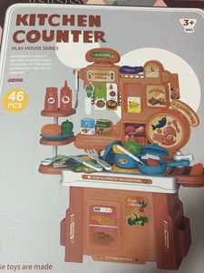 Orange Kitchen Pretend Play Toy Set