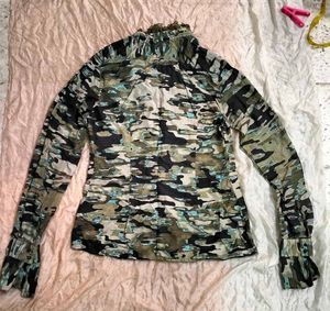 Branded silk shirt