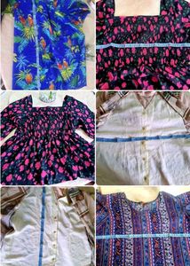 Combo Of 5 Tops - Bust 46 Inchs - Extra Large