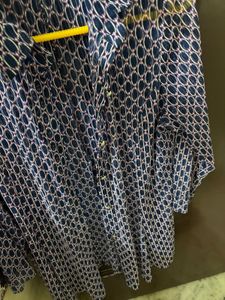 Patterned Button-Down Shirt
