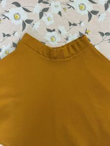 Mustard Skater Skirt