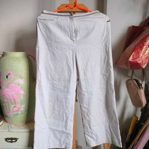 Classic Crocodile Ladies White Pants