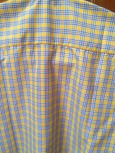 Plaid yellow shirt