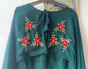 Bottle Green Gown