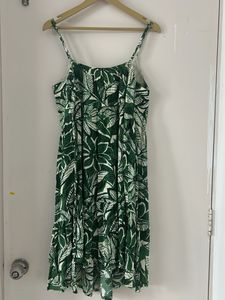 Green Floral Print Sundress