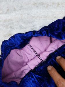 Blue Velvet Track Pants