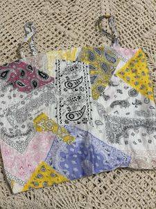 Patchwork Bandana Style Tank Top