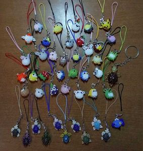 Cute Beaded Animal Charms set of 5