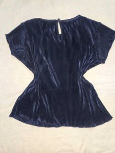 perfect baddie party  Navy Blue Top