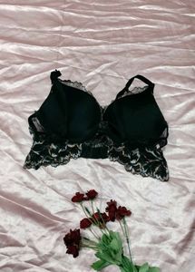 Black Lace Padded Bra