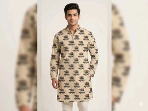 Men's Printed Kurta