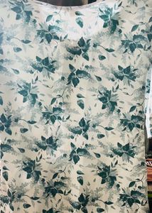 Elegant Floral Print Kurta