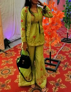 Beautiful Ethnic Kurta  jacket Set with Plazo