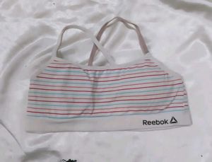 Reebok Striped Sports Bra