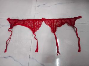 Red Lace Garter Bel(1400)