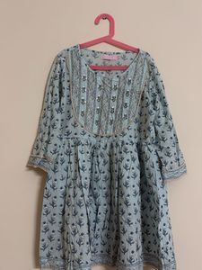 Blue Short Kurta