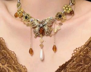 Exquisite Butterfly Statement Necklace