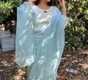 Elegant Light Blue Kurta Set