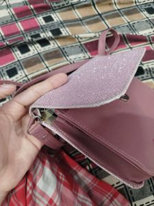 Sparkly Pink Crossbody Bag