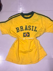 🇧🇷 Retro Brazil oversize Graphic Tee