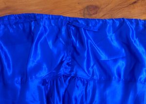 SATIN BLUE SALWAR