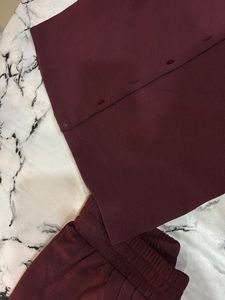 Maroon Palazzo Pants