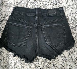 American Eagle Black Denim Shorts