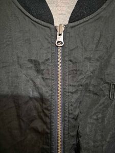 Grey and Black Double sided bomber Jacket