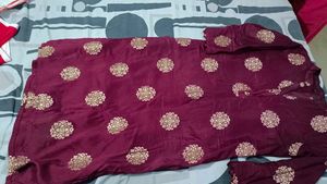 Embroidered Kurta Set with Dupatta
