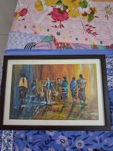 Hand painted Framed Folk Art Painting