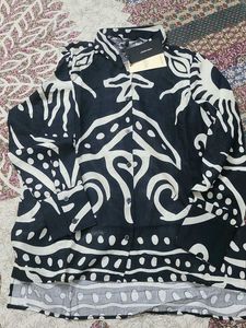 Unique Print Button-Down Shirt