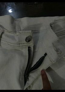 straight fit beige jeans for men