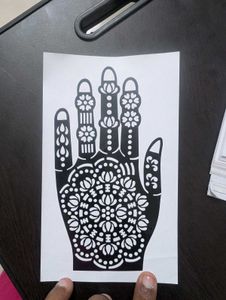 Henna Tattoo Stencil Template