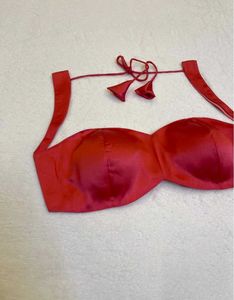 Red Satin Blouse