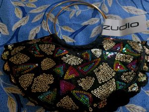Festive Handbag/ Clutch Bag - black