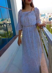 Korean Floral Dress